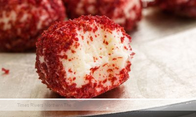 Red velvet cheesecake bites