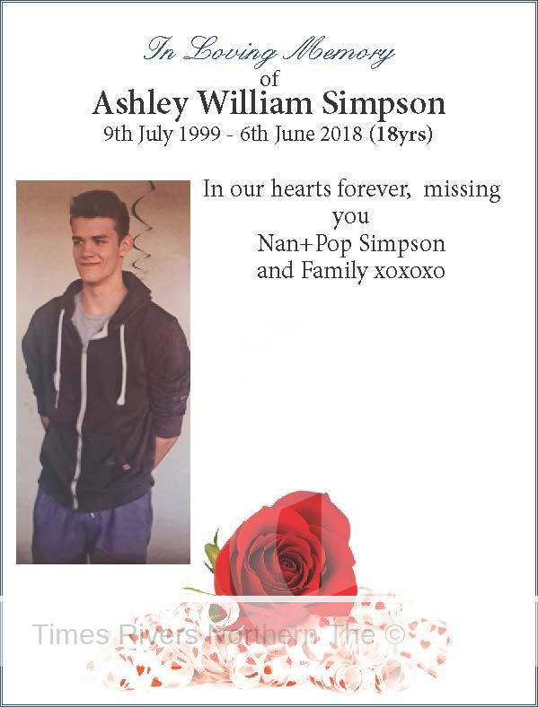 In Loving Memory of Ashley William Simpson
