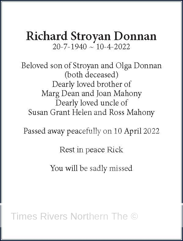Richard Stroyan Donnan