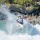 Local surfer Zahli Kelly in action at the Tweed Coast Pro Junior comp at Cabarita in 2021.