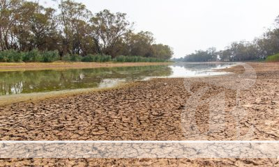 A dried up river bed caused by El Nino.