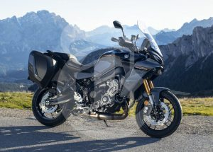 2023 YAMAHA TRACER 9 GT+ on a mountain.