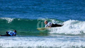 Joel Taylor in the final of The Australian Para Surfing Titles Photo: Kurt Polock