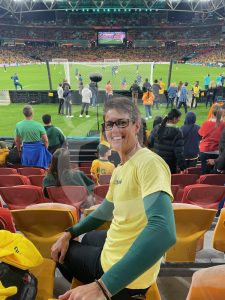 Grafton's Jo Powell played for the Matildas between 1996 and 2000 and was at the ground in Brisbane for the game against Nigeria last week