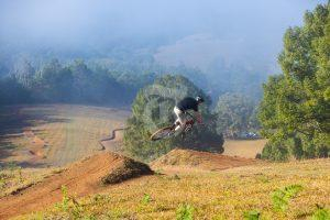 The Uki Mountain Bike Park is set against the stunning backdrop of the Tweed Valley.