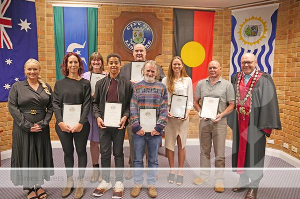 Lismore City Mayor Steve Krieg welcomed seven new citizens at an Australian Citizenship Ceremony held at the Council Chambers today.