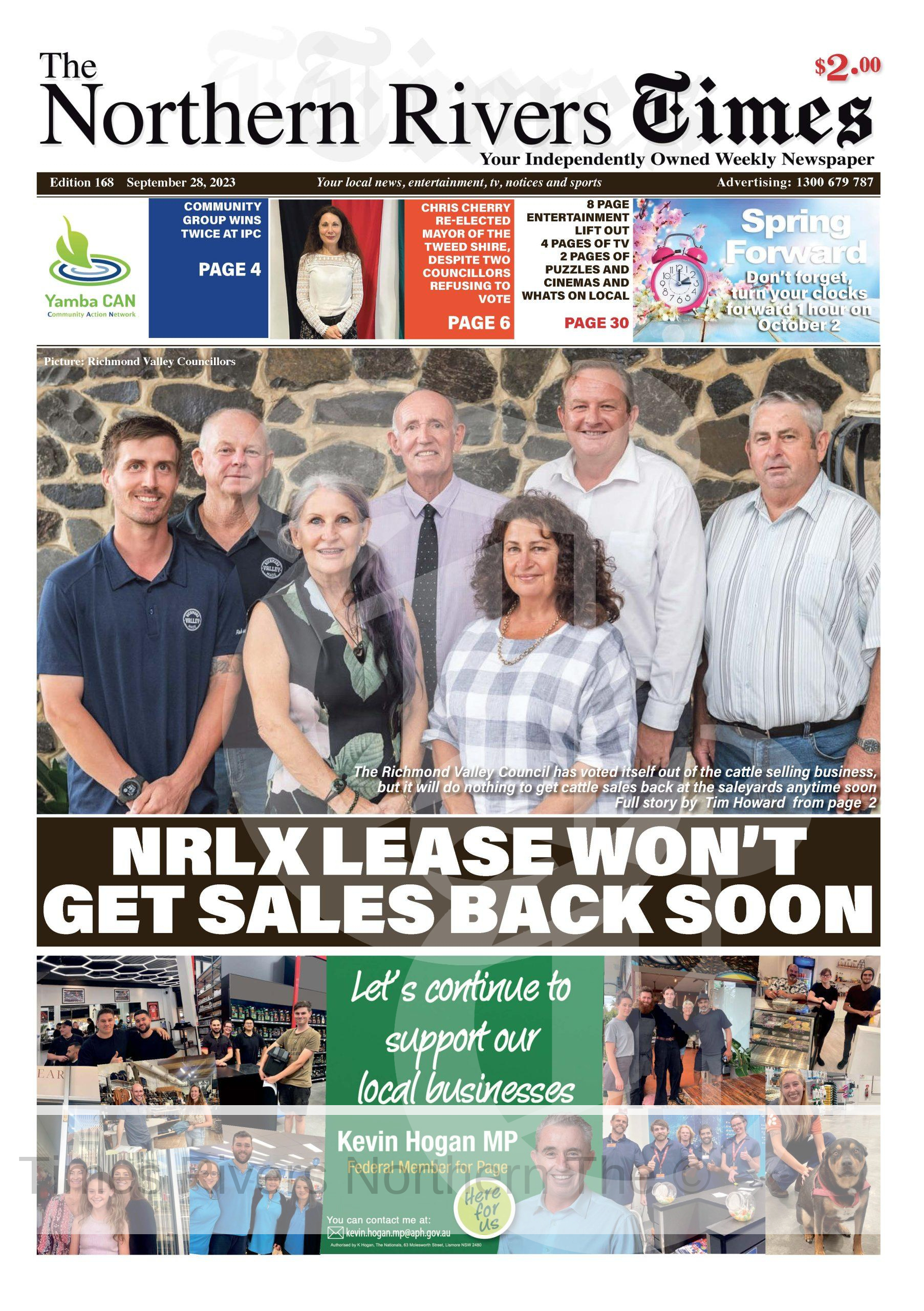 The Northern Rivers Times Edition 168 News