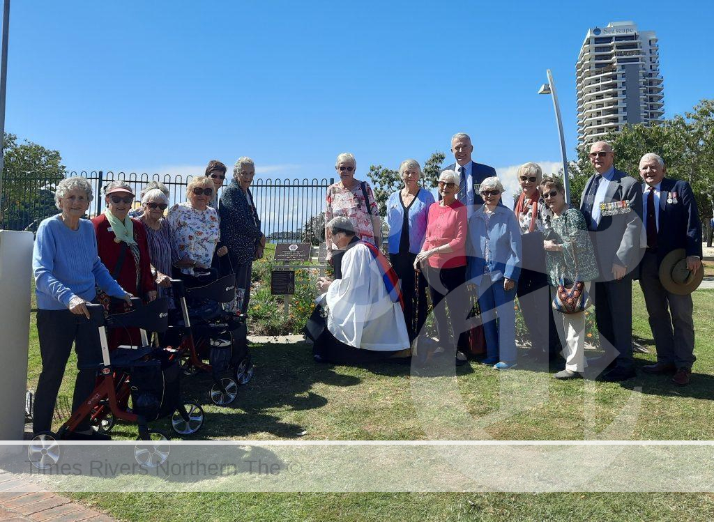 War veterans and war widows attended the Legacy centenary plaque dedication at Chris Cunningham Park in Tweed Heads last Wednesday.