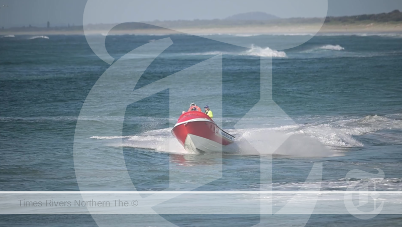 Ballina Jet Boat out at sea.