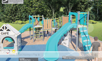 Design showcasing some elements of the new playground that will be built at the facility.