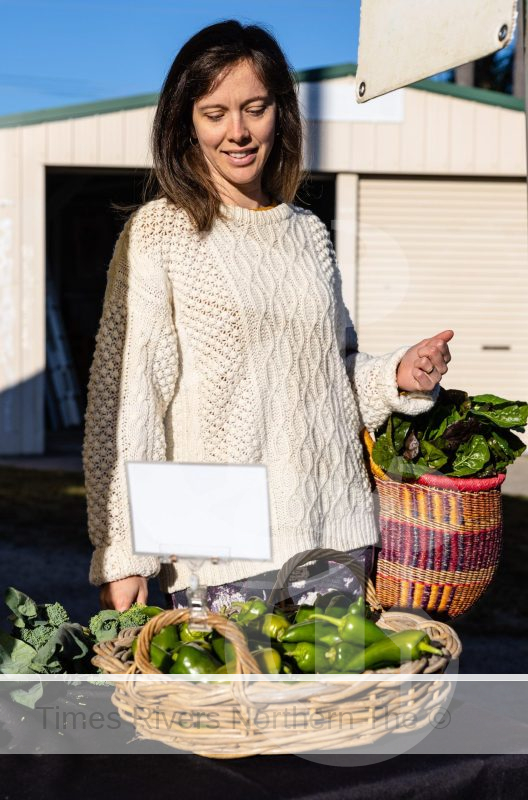 Get Healthy - Woman shopping for vegetables at Farmers Market
