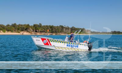 Marine Rescue NSW boat in the water