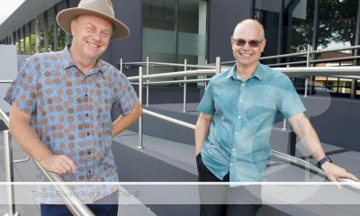 The Clarence Valley’s new leadership team of Mayor Peter Johnstone, right with his deputy Jeff Smith outside the Grafton chambers of Clarence Valley Council. The pair were elected by their fellow councillors at the September 26 council meeting.