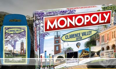 Two bespoke card and board games Clarence Valley Top Trumps and Clarence Valley Monopoly are selling like hot cakes.