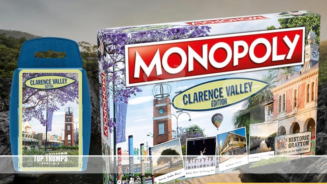 Two bespoke card and board games Clarence Valley Top Trumps and Clarence Valley Monopoly are selling like hot cakes.