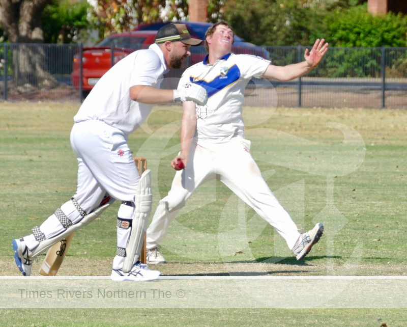Harwood all rounder Ben McMahon backed up his 131 with two key wickets when bowling against Lawrence at Lower Fisher Park, Grafton, on Saturday.