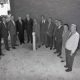 Members of Tweed Shire Council and the Murwillumbah branch of community service organisation, Apex, at the time of capsule burial.