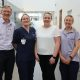 L-R: Stephen Manley (NNSWLHD Director Cancer Services and Innovation), Kate Collyer (Registered Nurse, Radiation Therapy), Grace McMullen (NNSWLHD Chief Radiation Therapist), and Erica Moore (Administration Officer, Haematology, North Coast Cancer Institute Lismore) - Outpatient Cancer Care Report