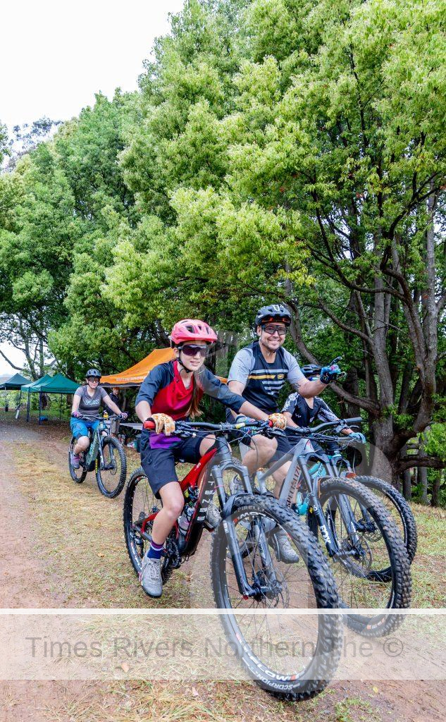 Bad weather wasn’t enough to stop mountain bike enthusiasts from celebrating the Tweed’s newest outdoor recreation facility