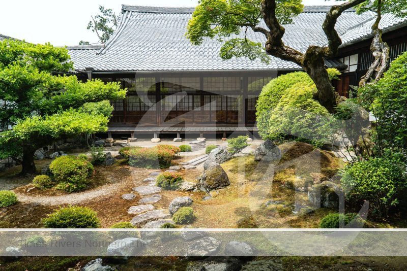 A Japanese garden design in Japan.