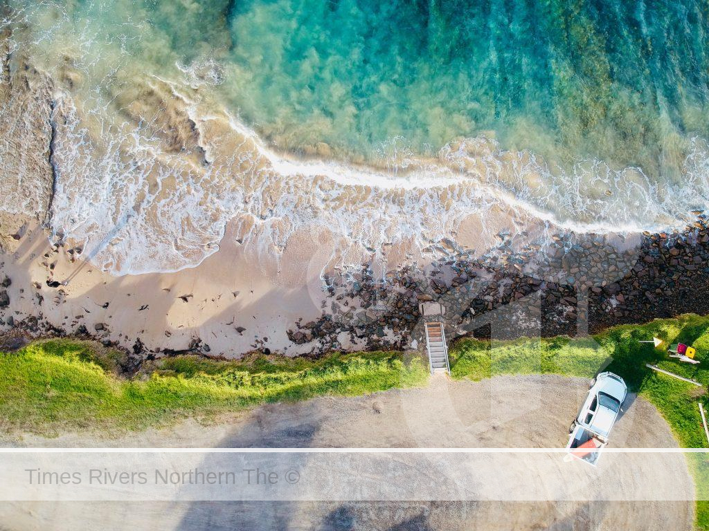 Driving the Great Ocean Road - arial view
