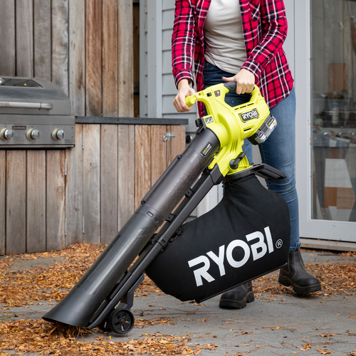 Ryobi One+ 18V Cordless Garden Vacuum and Sweeper.