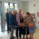 From left, NNSWLHD Board Chair Peter Carter, Tom FitzGerald OAM, MPS Resident Vera Gardner, Kyogle UHA President Margaret Mitchell - New relaxation and recreation space for aged care residents in Kyogle lounge and living area kyogle