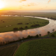 Sunset over the Richmond River at Woodburn - NRAR Compliance Check