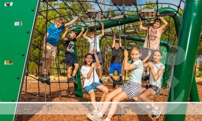 Stage two of the new Pop Denison Park playground has opened just in time for the school holidays