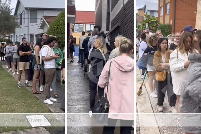 The lines for viewing of properties in the current rental crisis.