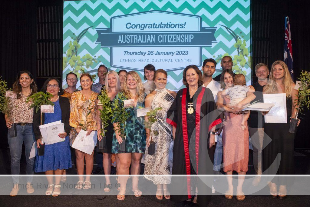 New Australia Citizens at the 2023 Ceremony - Ballina Shire Australia Day Ceremony