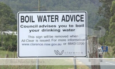 The boil water alert sign on the outskirts of Glenreagh was an unwelcome reminder for residents of the problems they put up with for more than two months.