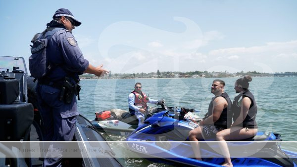NSW Maritime Police enforcing jetski crackdown on riders.