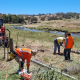 BlazeAid team doing fence repairs.