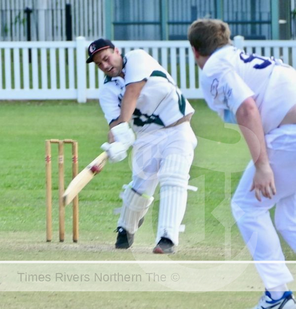Aiden Tredinnick doesn't mind launching the ball to and over the boundary and has a licence to thrill when he resumes batting on 14no on Saturday.