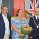 Member for Clarence Richie Williamson and Clarence Valley mayor Peter Johnstone congratulate Aneika Kapeen for becoming the Clarence Valley’s Citizen of the Year for 2024.