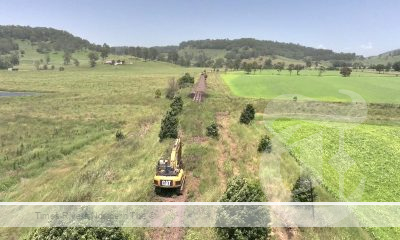 Construction on the Lismore to Bentley section of the Northern Rivers Rail Trail
