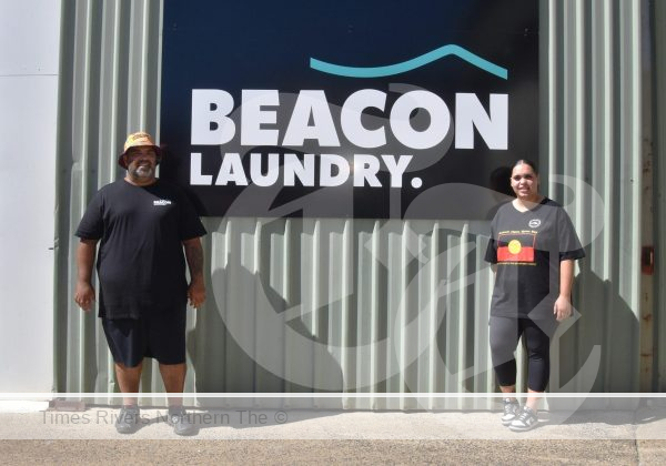 Steve and Shanti Torrens, father and daughter and employees of Beacon Laundry