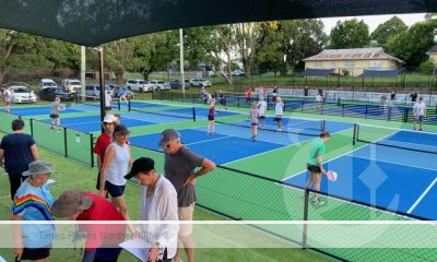 'Picklers' test the new Alstonville pickleball courts prior to Saturday's opening