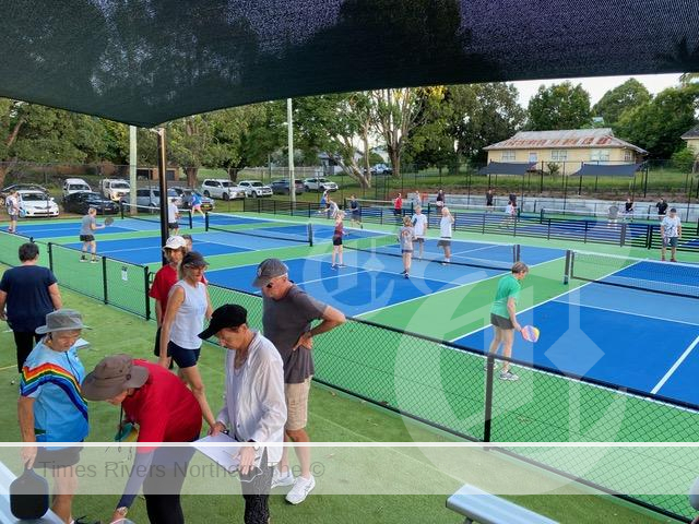 'Picklers' test the new Alstonville pickleball courts prior to Saturday's opening