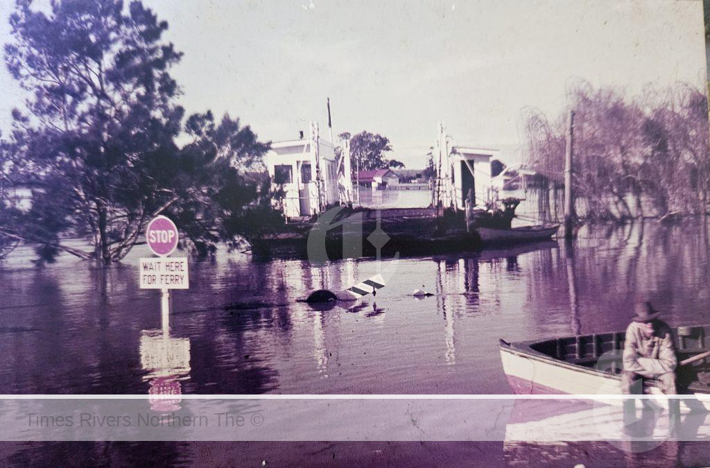 Ferryman, Andy Arthurson during 1965 Flood