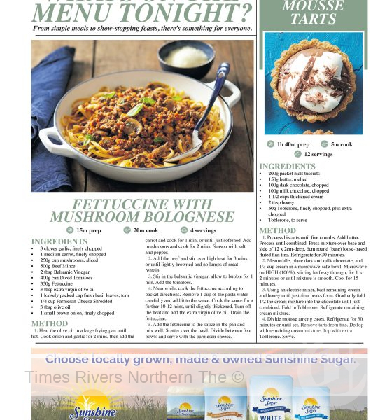 The Northern Rivers Newspaper Edition 199_Recipe Page