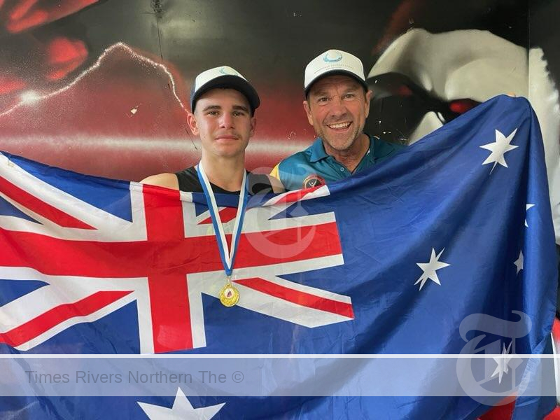 Sunny Maclean with coach Scott Smith