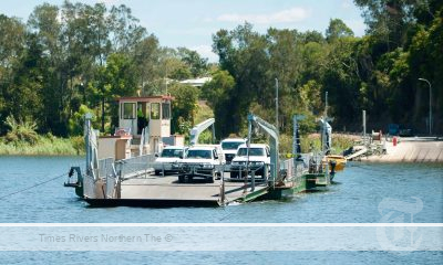 A file photo of the Bluff Point ferry leaving the Lawrence side of the Clarence River. The river is estimated to be more than 20m deep at this point. Photo courtesy of Simon Hughes.