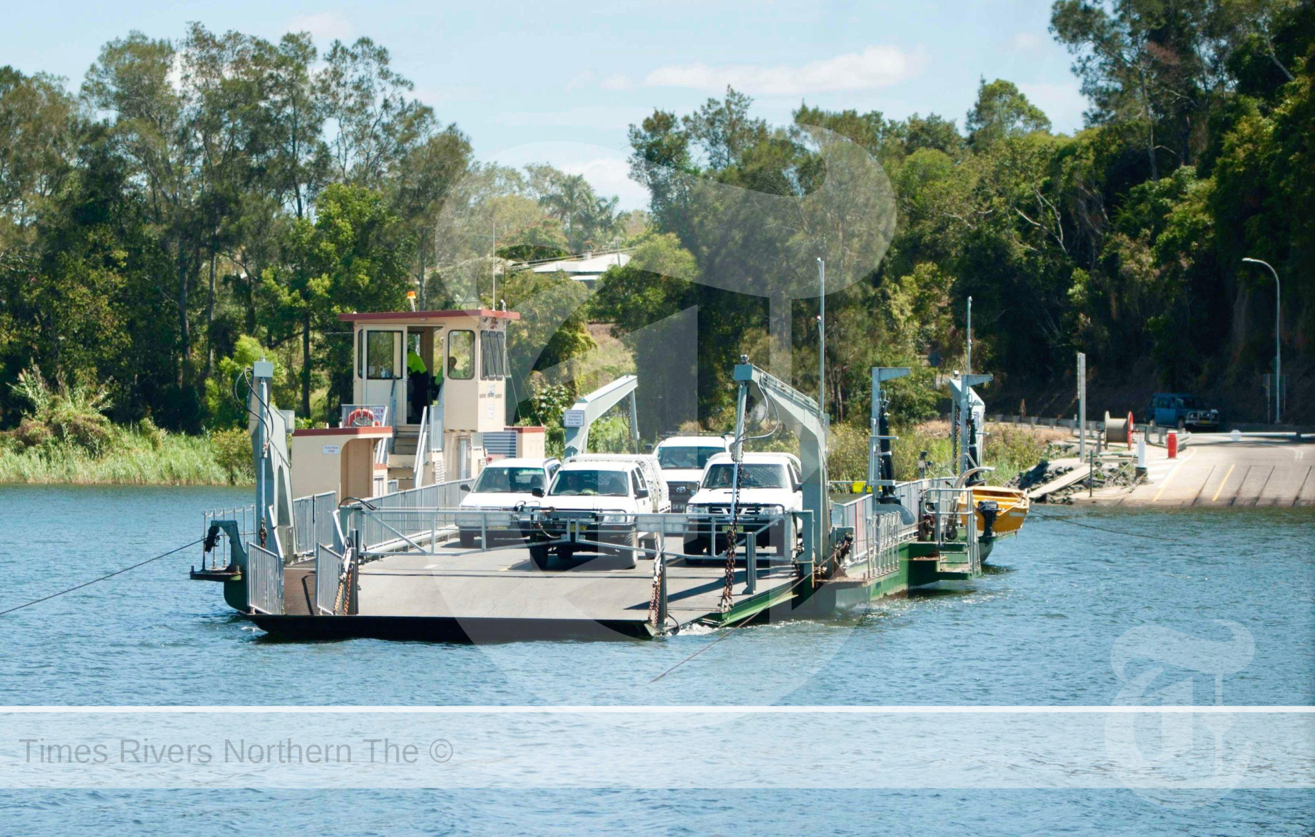 A file photo of the Bluff Point ferry leaving the Lawrence side of the Clarence River. The river is estimated to be more than 20m deep at this point. Photo courtesy of Simon Hughes.
