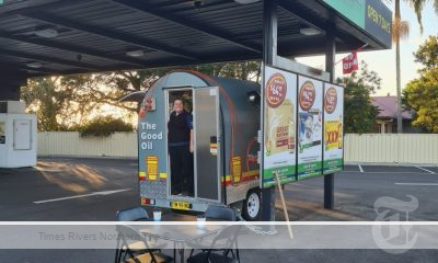 Liquor Legends coffee van with barista Niki Edwards