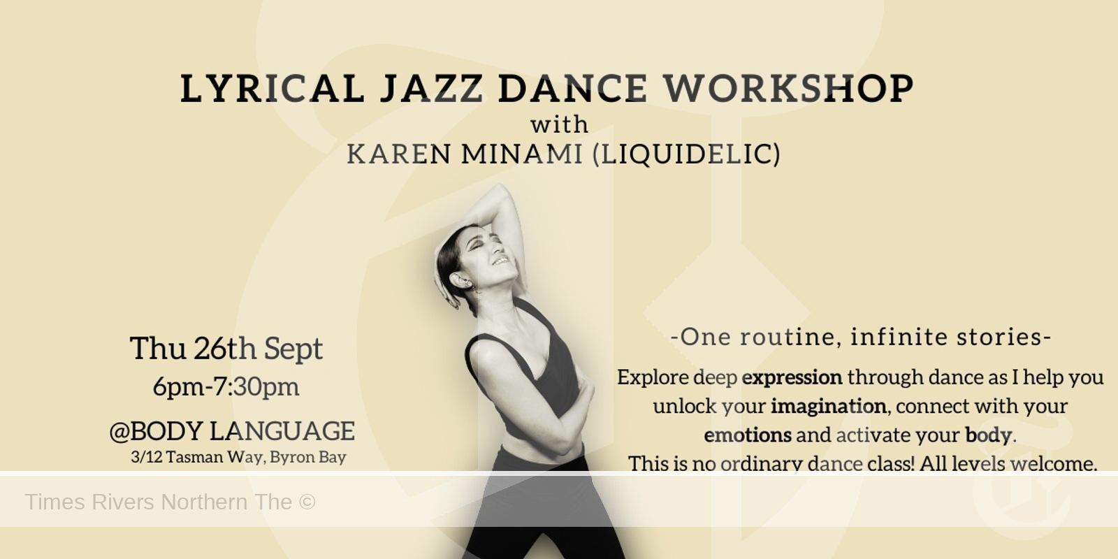 Lyrical Jazz Dance Workshop By Karen Minami