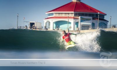 Mark 'Mono' Stewart competing at the 2024 ISA World Para Surfing Championship. Credit: ISA / Sean Evans - Irukandjis