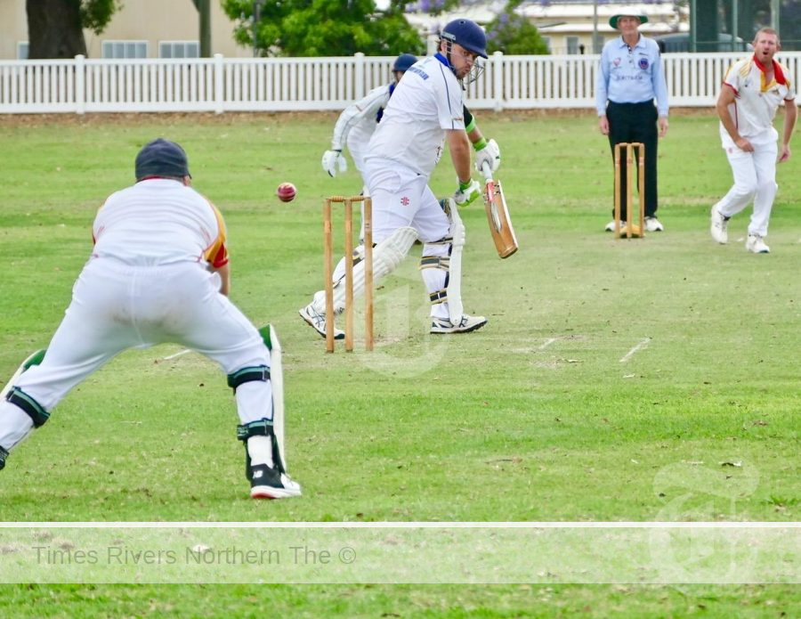 Veteran seamer Nathan Blanch beats the edge when Souths and Harwood met a little over a year ago. On Saturday they clash as the top two teams in the competition for season 2024-25.