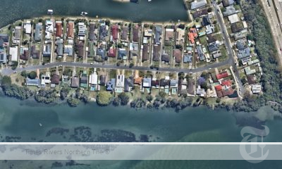 Terranora Creek Foreshore upgrade arial view